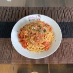 トマトとツナのお手軽パスタ